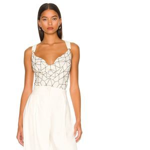 NEW Size M Free People Shine a Light Bodysuit in Tofu REVOLVE MSRP $128